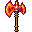 fiery knight axe